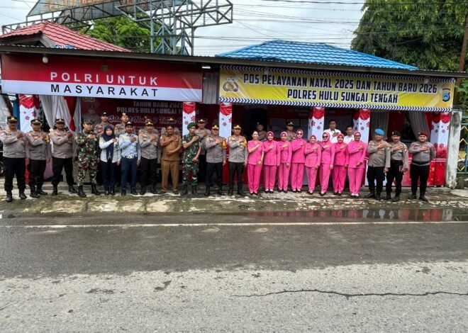 Kapolres HST Kunjungi Pos Pengamanan untuk Siapkan Operasi Lilin Intan 2025