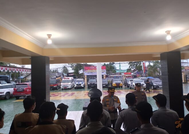 Apel Gabungan Pengamanan Malam Pergantian Tahun 2026 di HST Tetap Digelar Meski Hujan