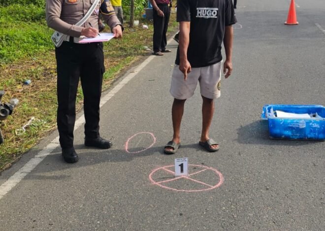 Tabrakan Motor dan Sepeda di Banua Jingah Akibatkan Satu Korban Tak Sadarkan Diri